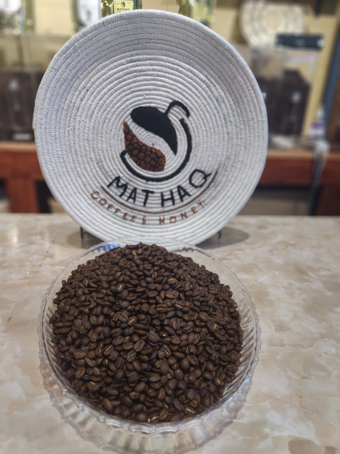 Dark roast Yemeni coffee
